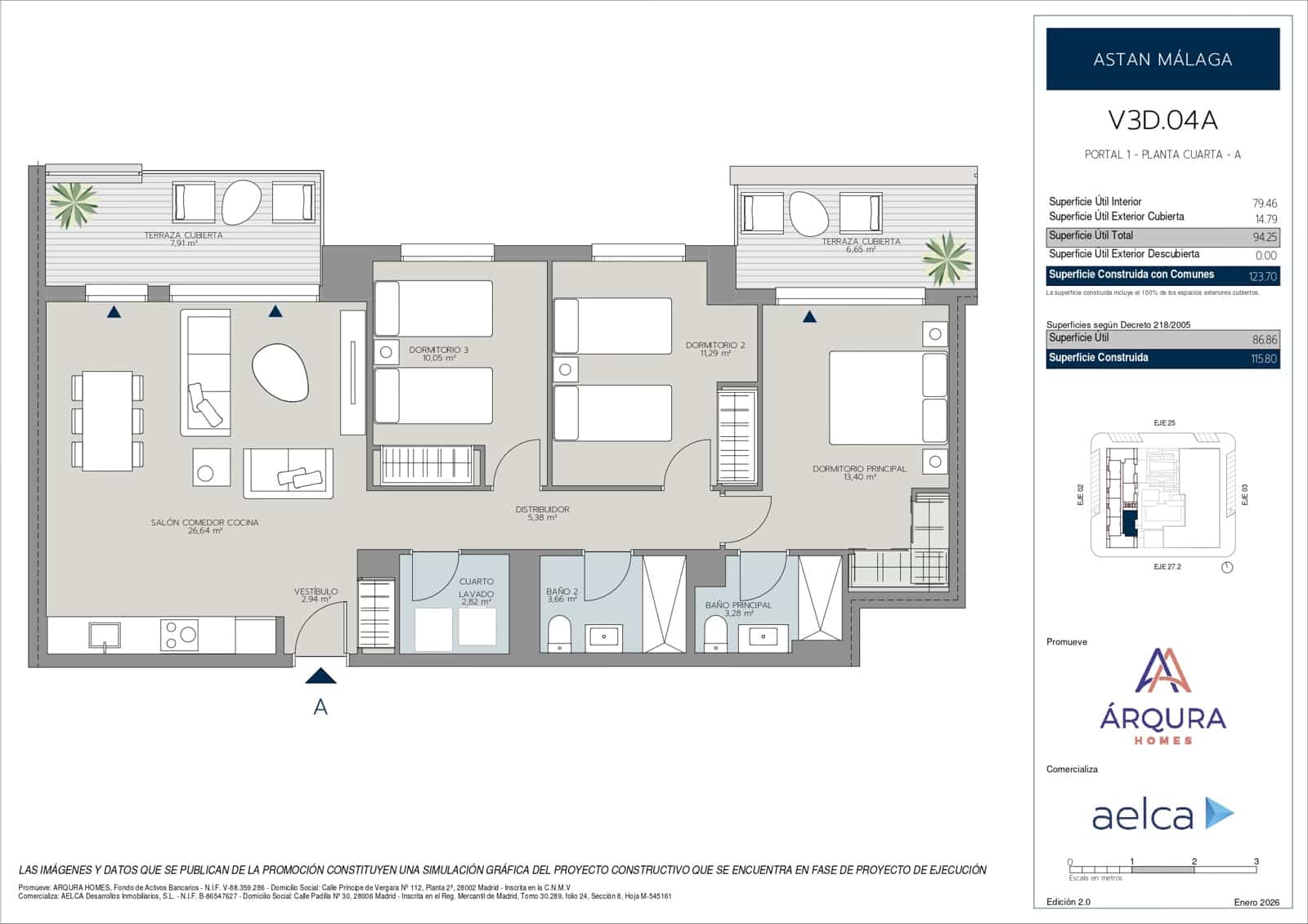 3 chambre Appartement à vendre à Malaga ville avec piscine garage - 420 000 € (Ref: 9960989)