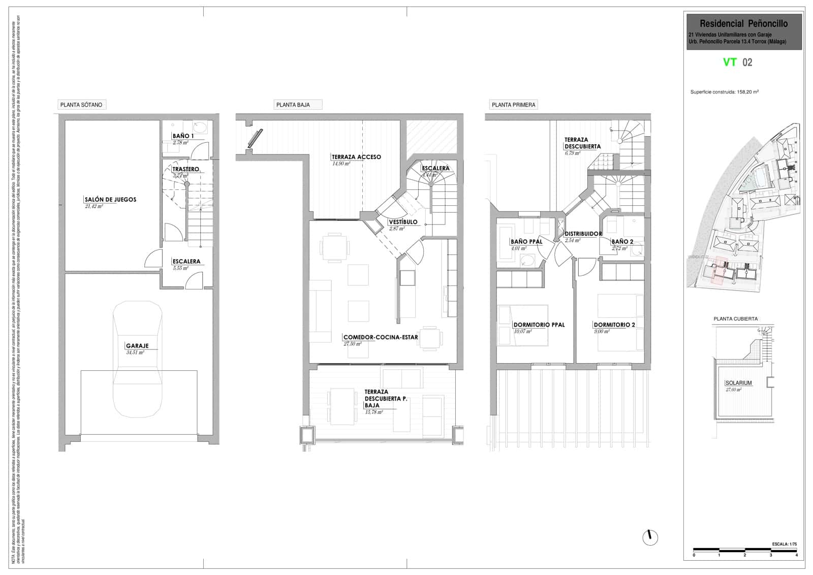 2 makuuhuone Rivitalo myytävänä paikassa Torrox-Costa mukana uima-altaan 
autotalli - 379 000 € (Ref: 9965574)