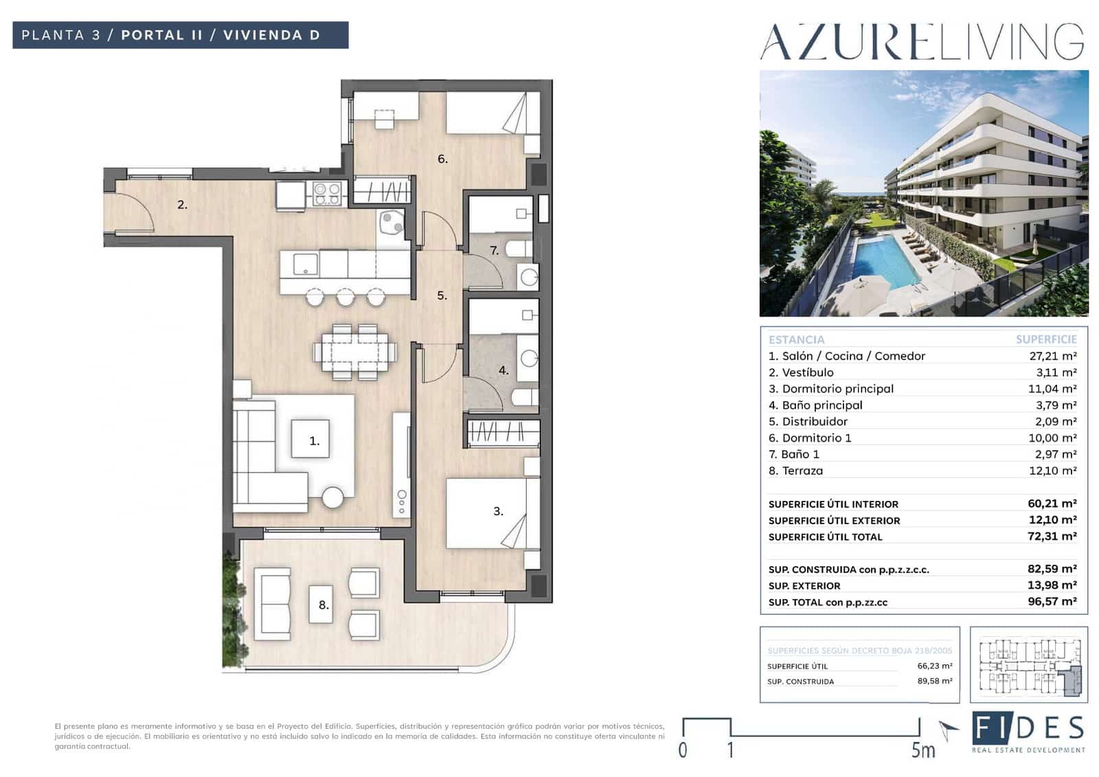 2 quarto Apartamento para venda em Torre del Mar com piscina garagem - 394 275 € (Ref: 9981402)