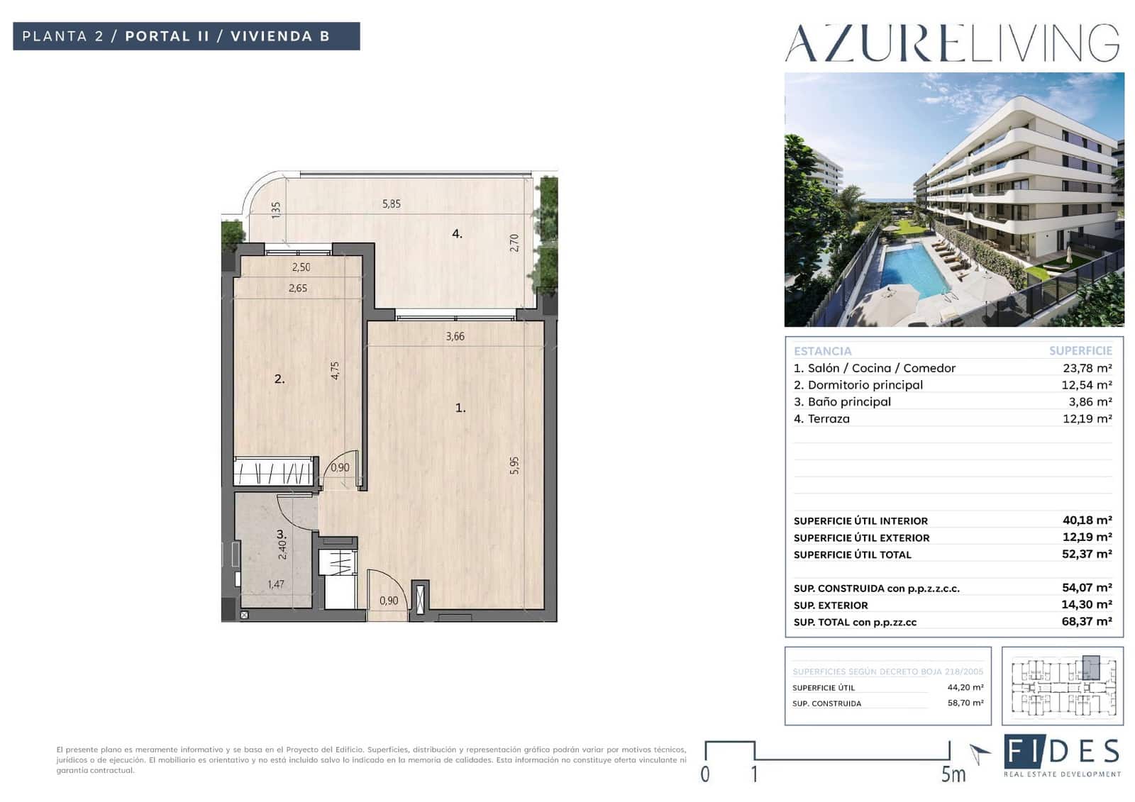 1 soveværelse Lejlighed til salg i Torre del Mar med swimmingpool garage - € 306.075 (Ref: 9981403)