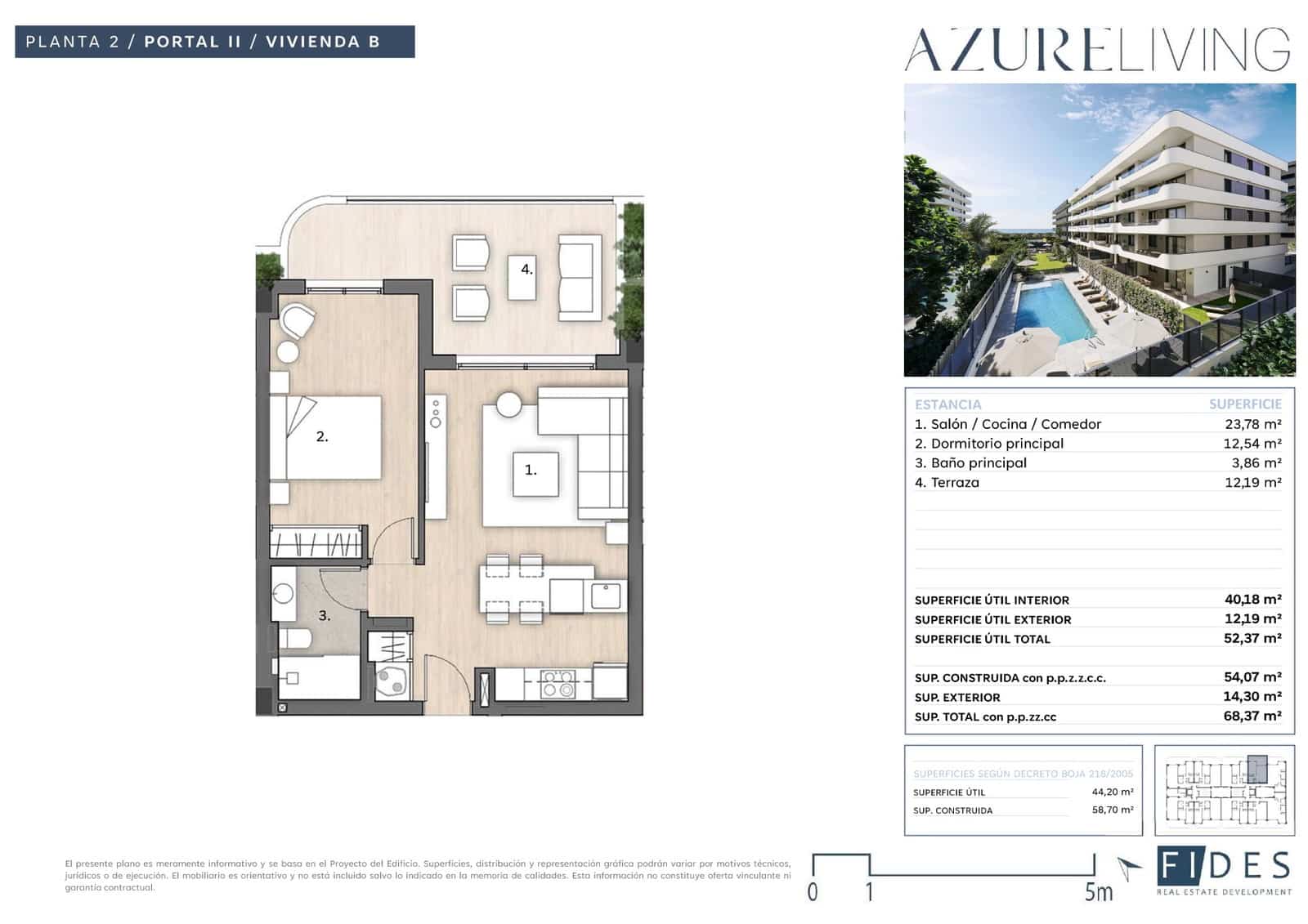 1 soveværelse Lejlighed til salg i Torre del Mar med swimmingpool garage - € 306.075 (Ref: 9981403)