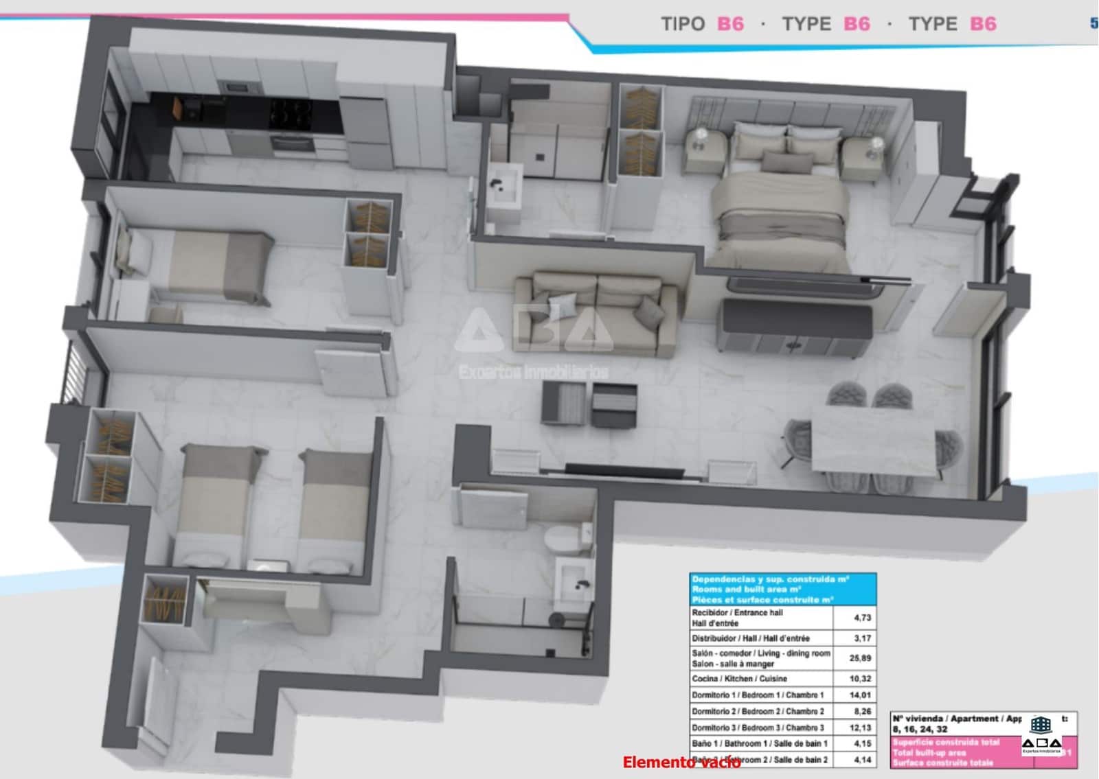 3 soveværelse Lejlighed til salg i Castello de la Plana med swimmingpool garage - € 253.685 (Ref: 9945824)