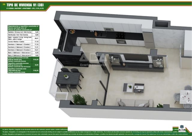 3 slaapkamer Appartement te koop in Este, Castelló de la Plana met zwembad garage - € 314.737 (Ref: 9945825)