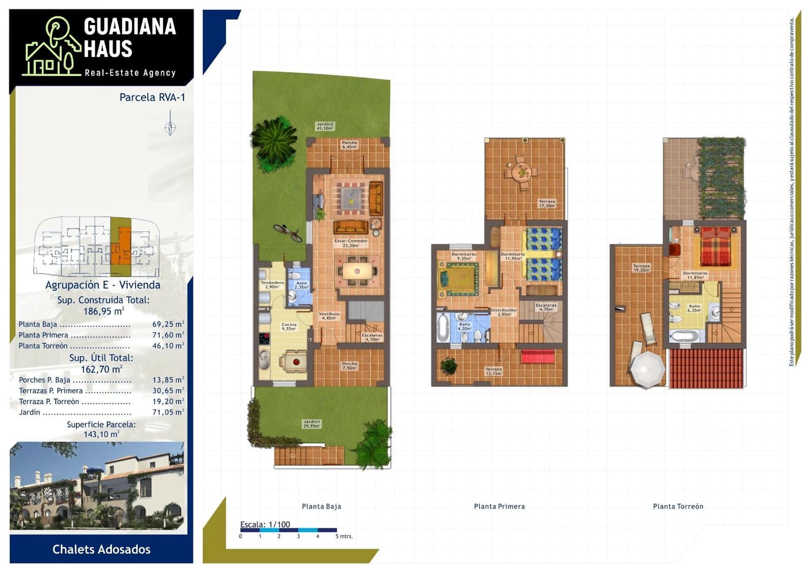 3 soverom Rekkehus til salgs i Ayamonte med svømmebasseng - € 249 000 (Ref: 10078545)