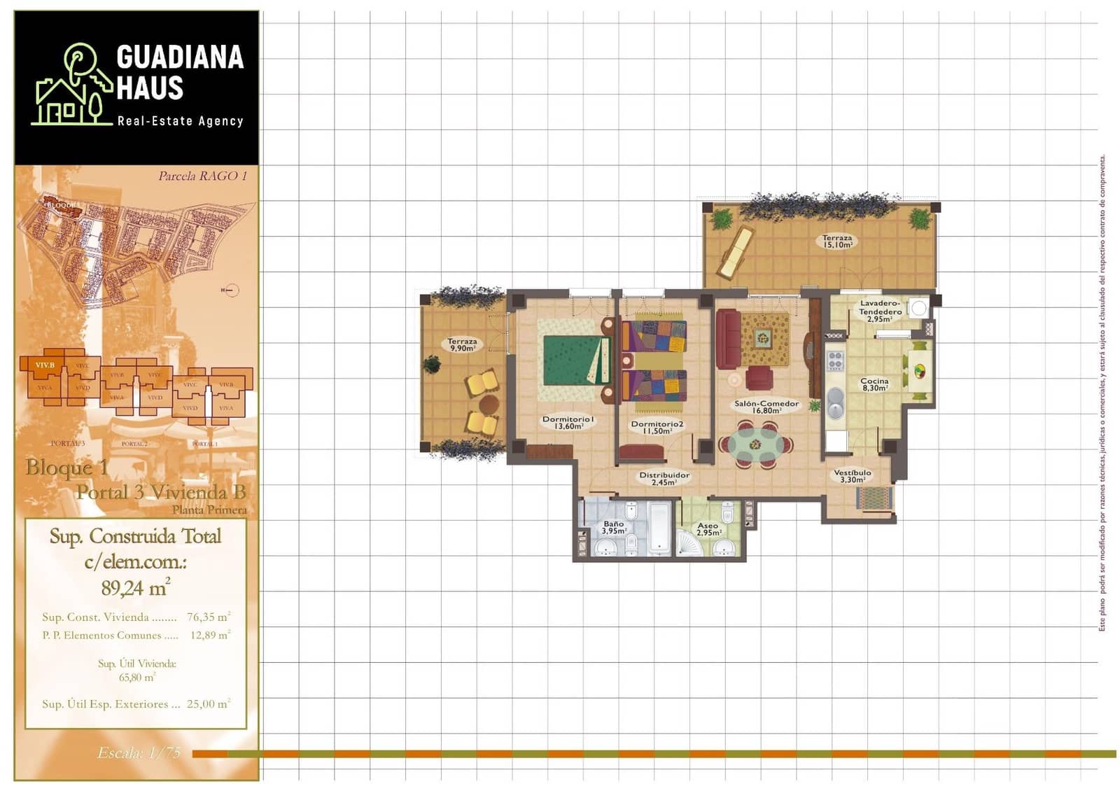 Apartamento de 2 habitaciones en Ayamonte en venta con piscina - 189.000 € (Ref: 10078572)