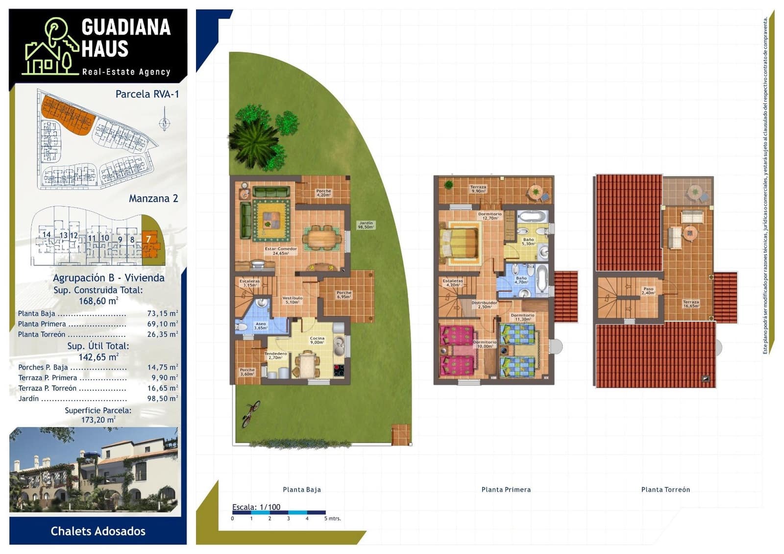 3 soveværelse Rækkehus til salg i Ayamonte med swimmingpool - € 259.000 (Ref: 10078583)