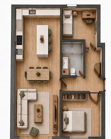 2 sypialnia Apartament na sprzedaż w Puerto de Mazarron, Mazarrón - 82 000 € (Ref: 10021046)