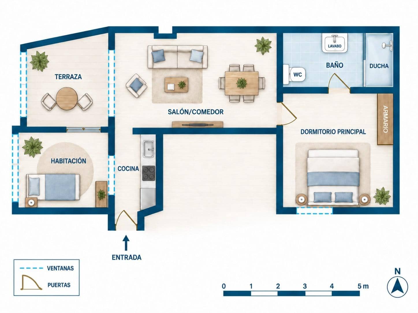 2 slaapkamer Penthouse te koop in Madrid stad - € 344.000 (Ref: 10059301)