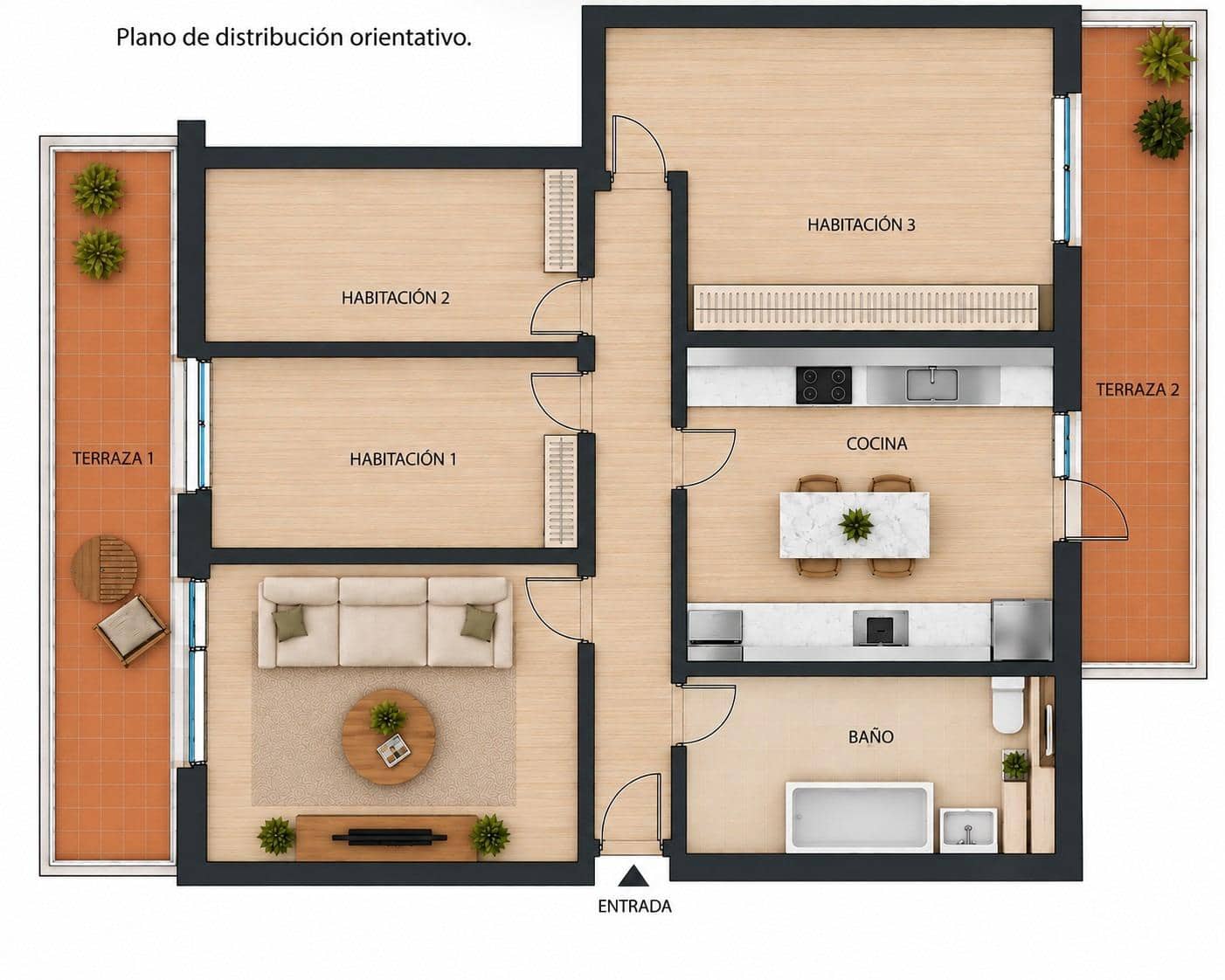 3 bedroom Flat for sale in Madrid city - € 269,000 (Ref: 9991527)