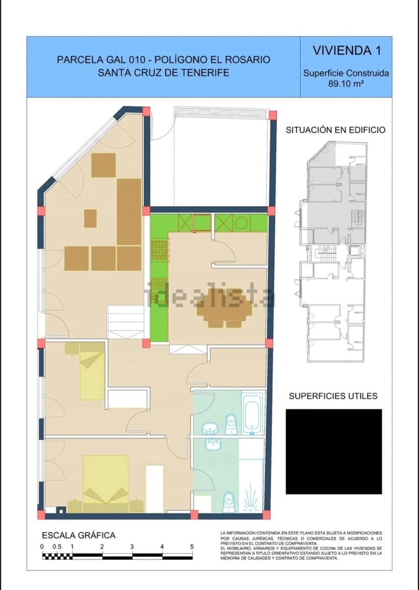 3 makuuhuone Huoneisto myytävänä paikassa Santa Cruz de Tenerife - 222 000 € (Ref: 9995817)