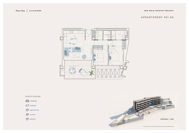 2 soverom Leilighet til salgs i Platja Vila Joiosa - Platja de Torres, La Villajoyosa / Vila Joiosa med svømmebasseng garasje - € 649 000 (Ref: 9964194)