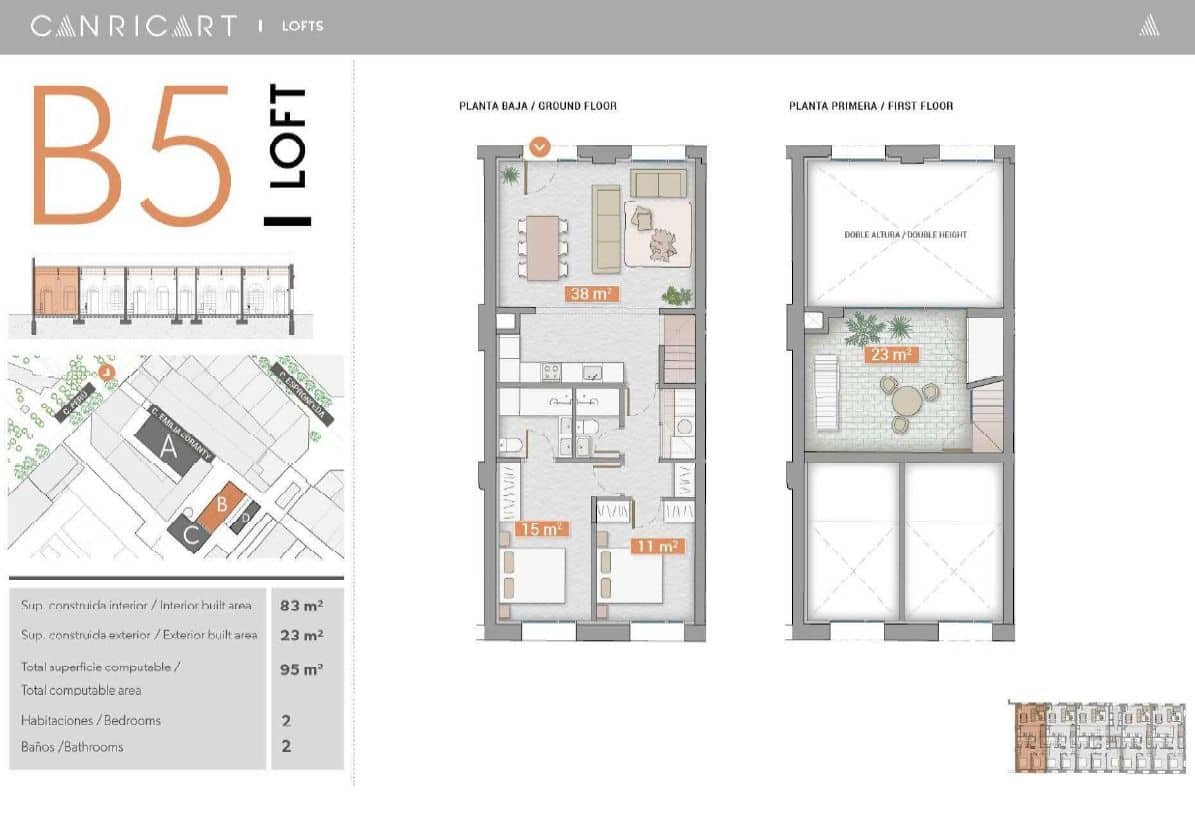 2 soverom Loft til salgs i Barcelona by - € 950 000 (Ref: 9975872)