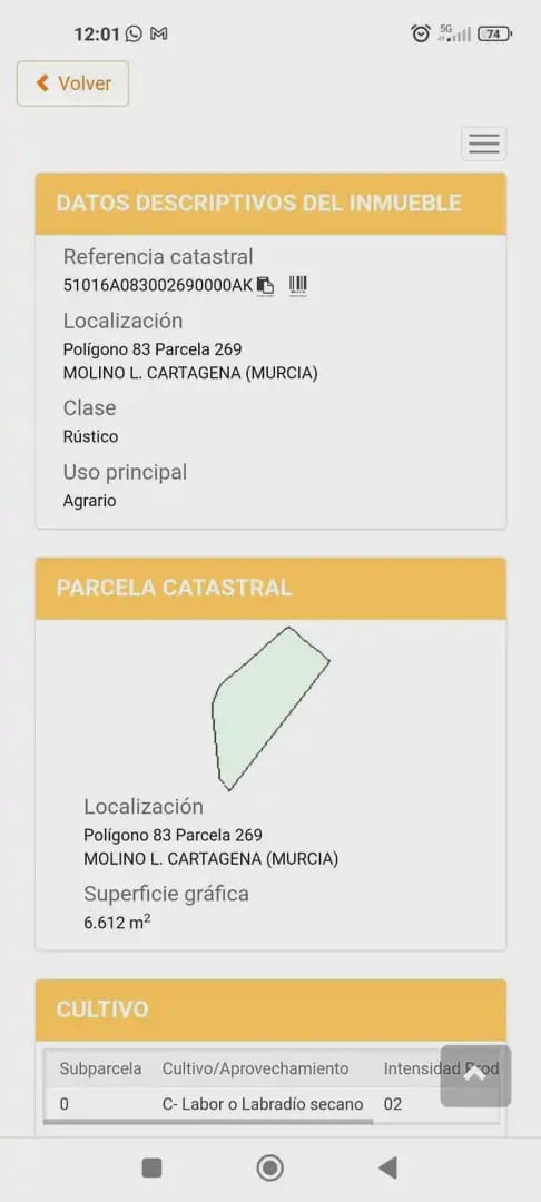 Terre non Aménagée à vendre à Oria - 16 900 € (Ref: 10007662)