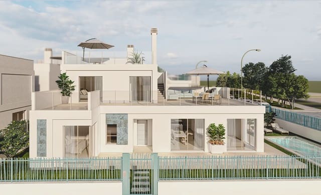 3 chambre Villa/Maison à vendre à Las Lomas de Rame - Bahía Bella, Los Alcázares avec piscine garage - 442 000 € (Ref: 10009432)