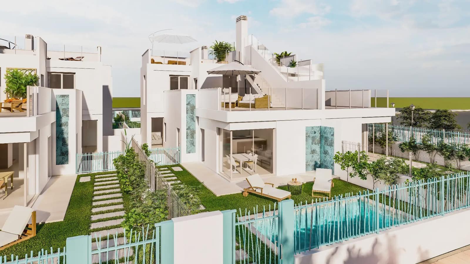 3 slaapkamer Villa te koop in Los Alcazares met zwembad garage - € 442.000 (Ref: 10009432)