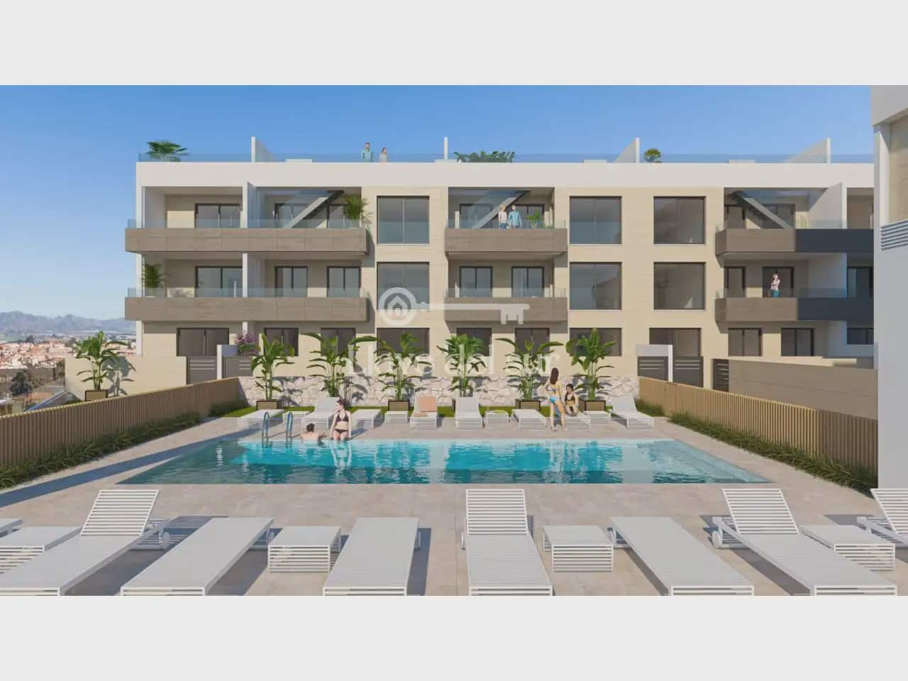 2 sovrum Lägenhet till salu i Aguilas med pool - 267 000 € (Ref: 10086675)