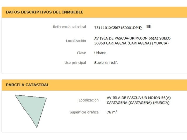 Undeveloped Land for sale in Isla Plana, Cartagena - € 146,000 (Ref: 10032247)