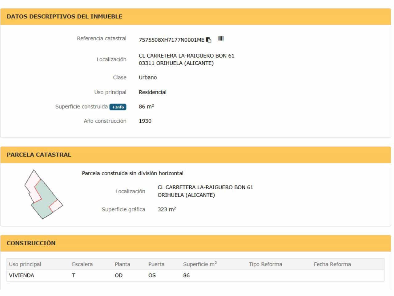 Bouwgrond te koop in Orihuela - € 56.100 (Ref: 10032252)
