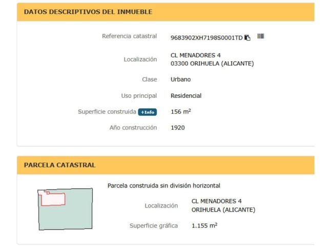 Undeveloped Land for sale in Orihuela - € 89,000 (Ref: 10032255)