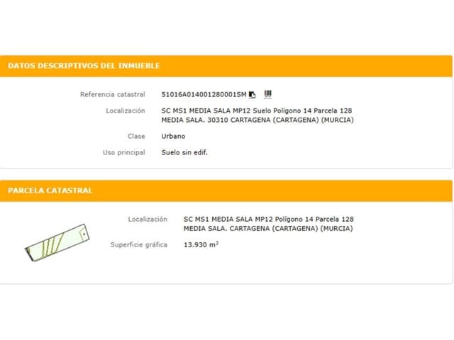 Teren niezagospodarowany na sprzedaż w Kartagena - 424 330 € (Ref: 10032260)
