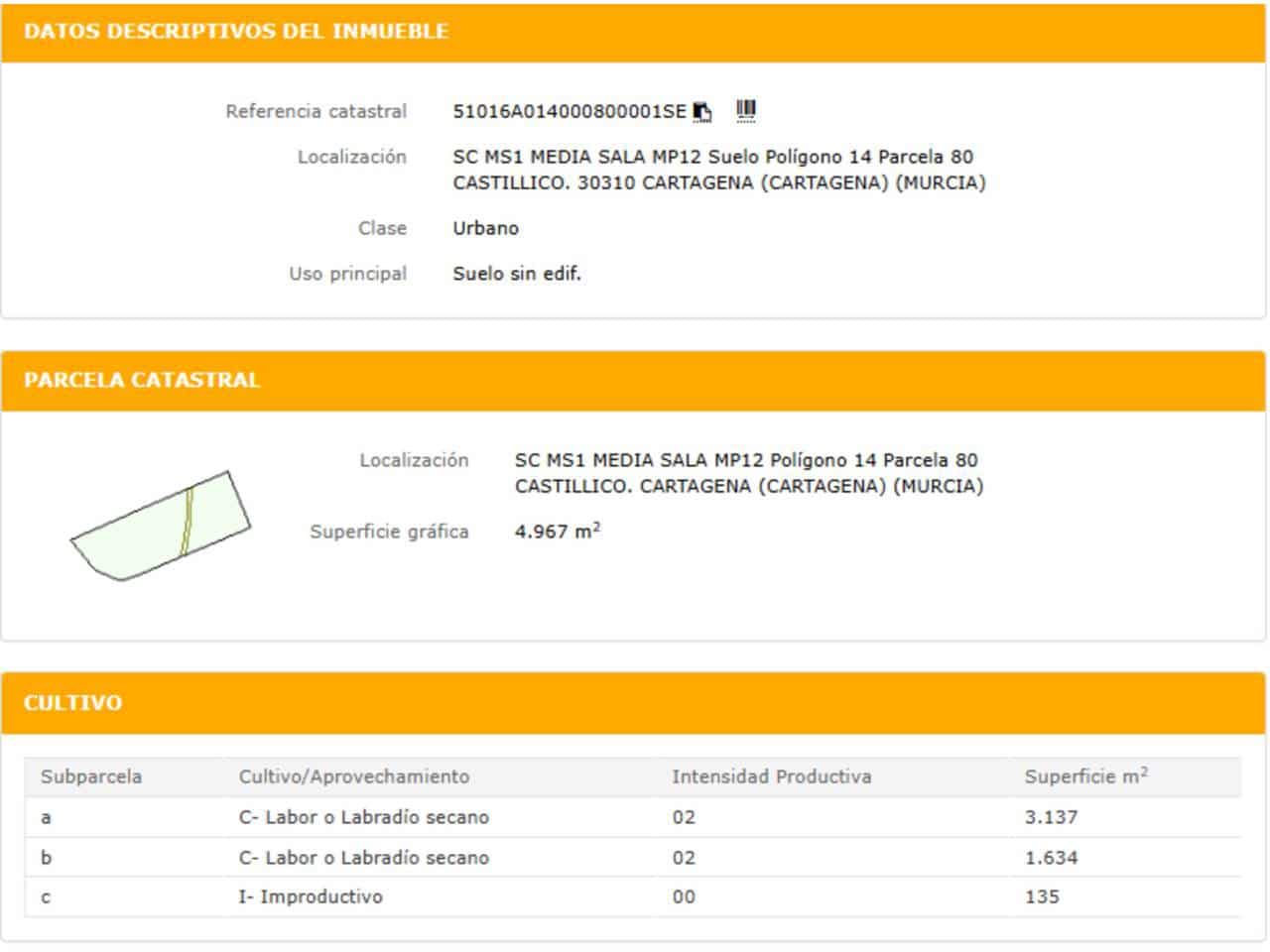 Teren niezagospodarowany na sprzedaż w Kartagena - 424 330 € (Ref: 10032260)