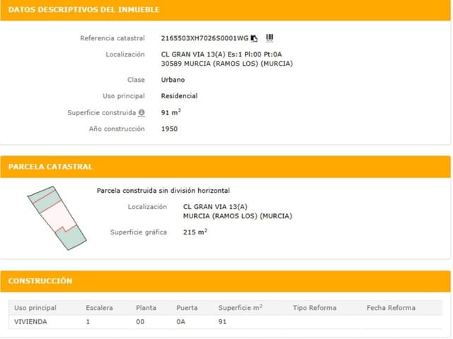 Terreno para Construção para venda em Los Ramos, Múrcia cidade - 77 400 € (Ref: 10032271)