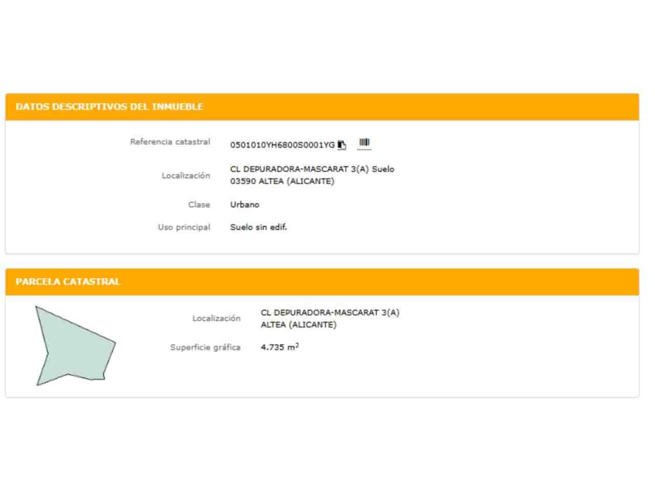 Działka budowlana na sprzedaż w Altea - 792 960 € (Ref: 10032279)
