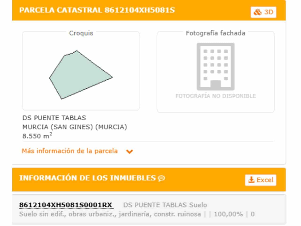 Landgrundstück zu verkaufen in El Palmar - 145.000 € (Ref: 10032300)