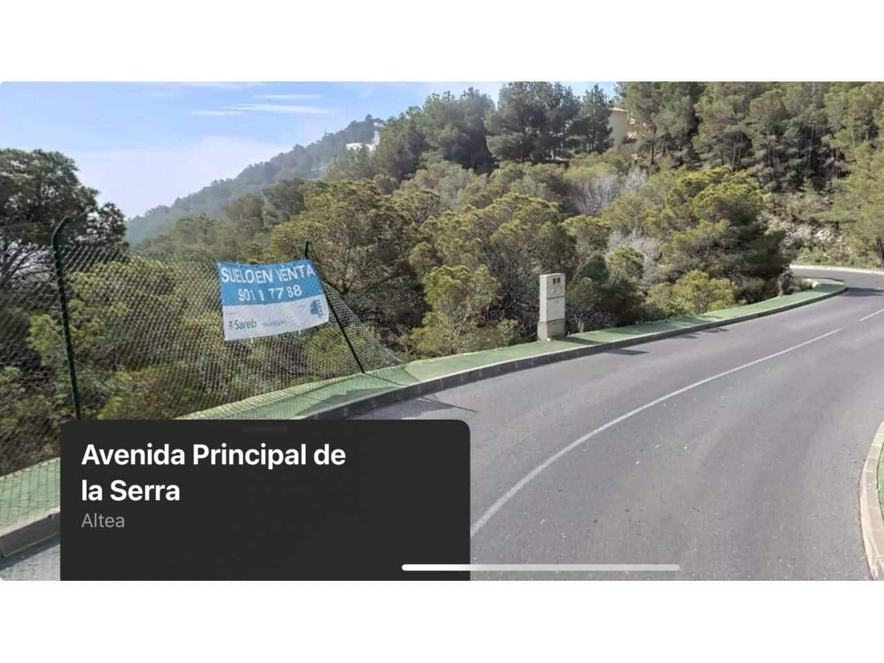 Undeveloped Land for sale in Altea - € 121,000 (Ref: 10032307)