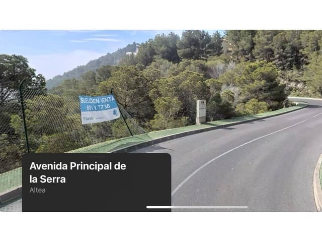 Terreno/Finca Rústica en Altea en venta - 121.000 € (Ref: 10032307)