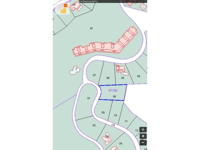Terreno/Finca Rústica en Altea en venta - 121.000 € (Ref: 10032307)