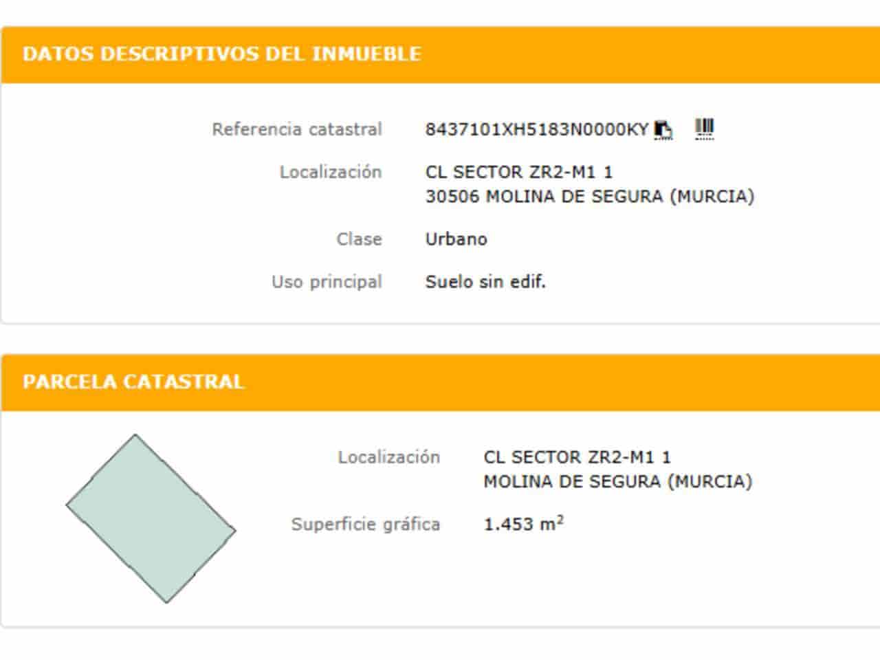 Terre non Aménagée à vendre à Molina de Segura - 678 000 € (Ref: 10032332)