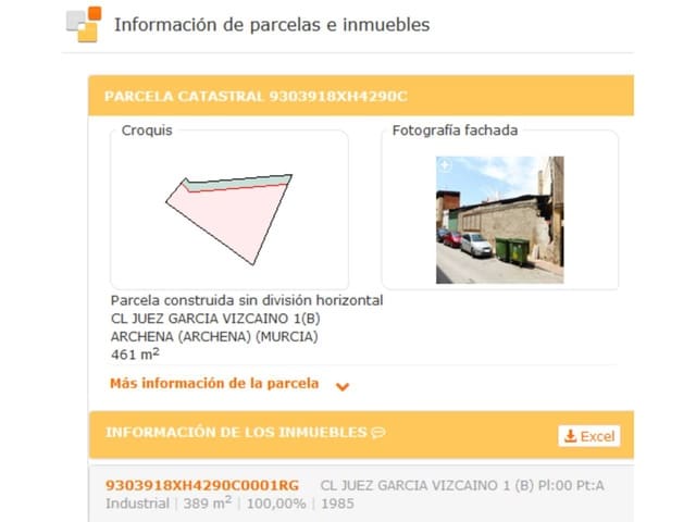 Bauplatz zu verkaufen in Archena - 155.000 € (Ref: 10032341)