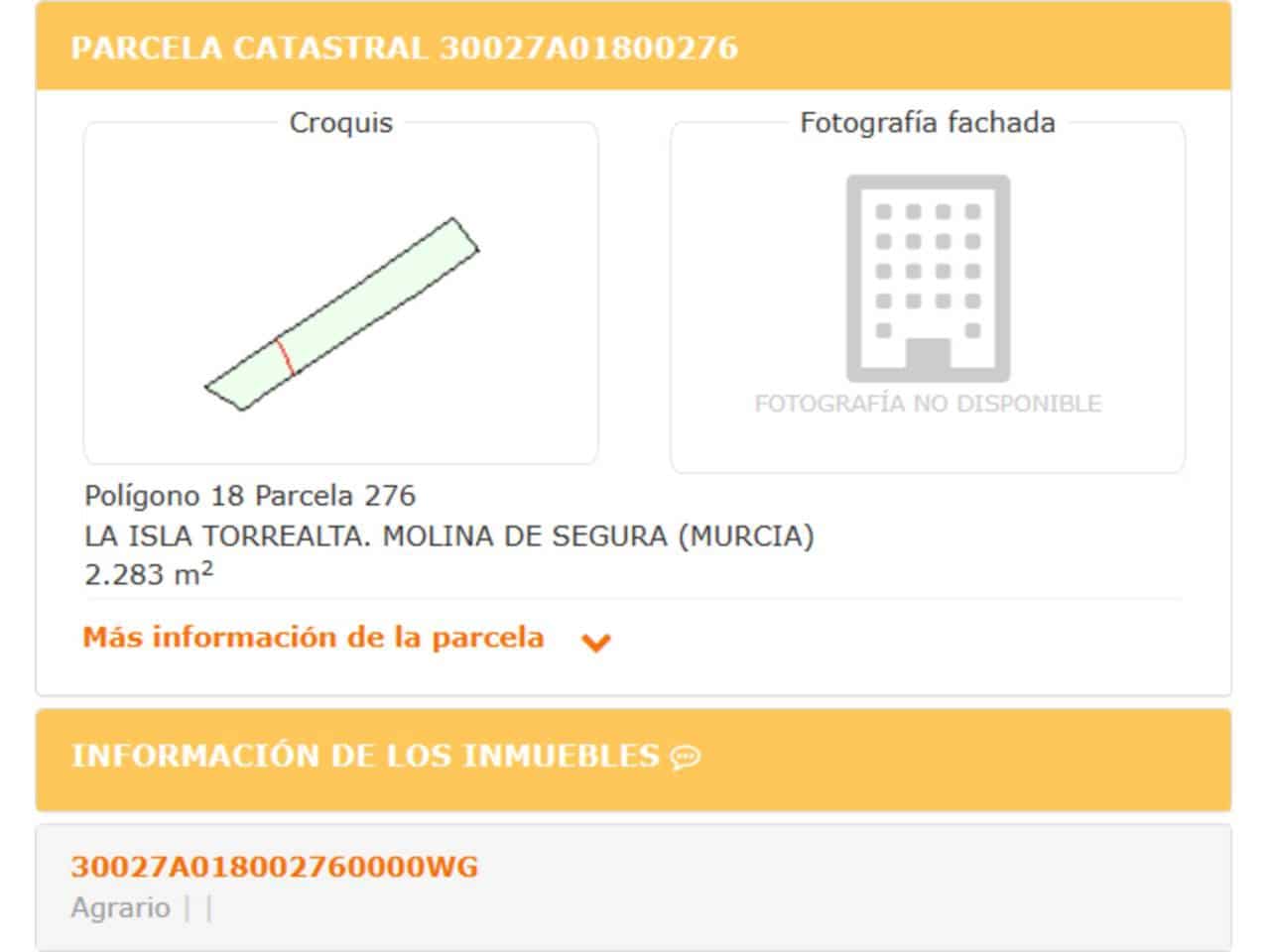 Terre non Aménagée à vendre à Molina de Segura - 160 000 € (Ref: 10032351)