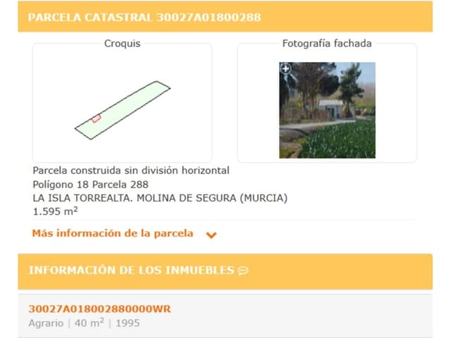 Terre non Aménagée à vendre à Molina de Segura - 160 000 € (Ref: 10032351)