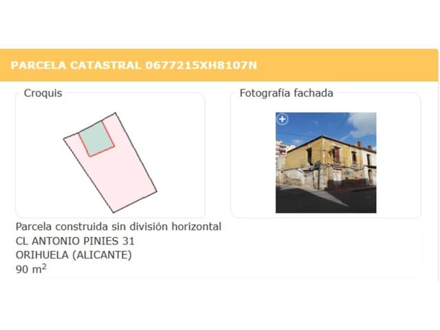 Area Edificabile in vendita in Orihuela ciudad, Orihuela - 125.000 € (Rif: 10032363)