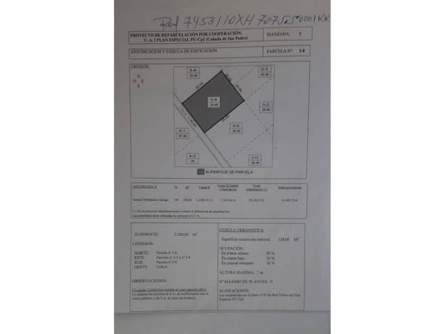 Building Plot for sale in Cabezo de la Plata, Murcia city - € 70,000 (Ref: 10032374)