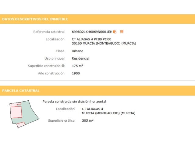 Terreno para Construção para venda em Monteagudo, Múrcia cidade - 45 000 € (Ref: 10032375)
