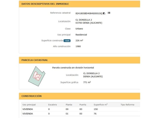 Tomt till salu i Dénia - 1 440 000 € (Ref: 10061099)