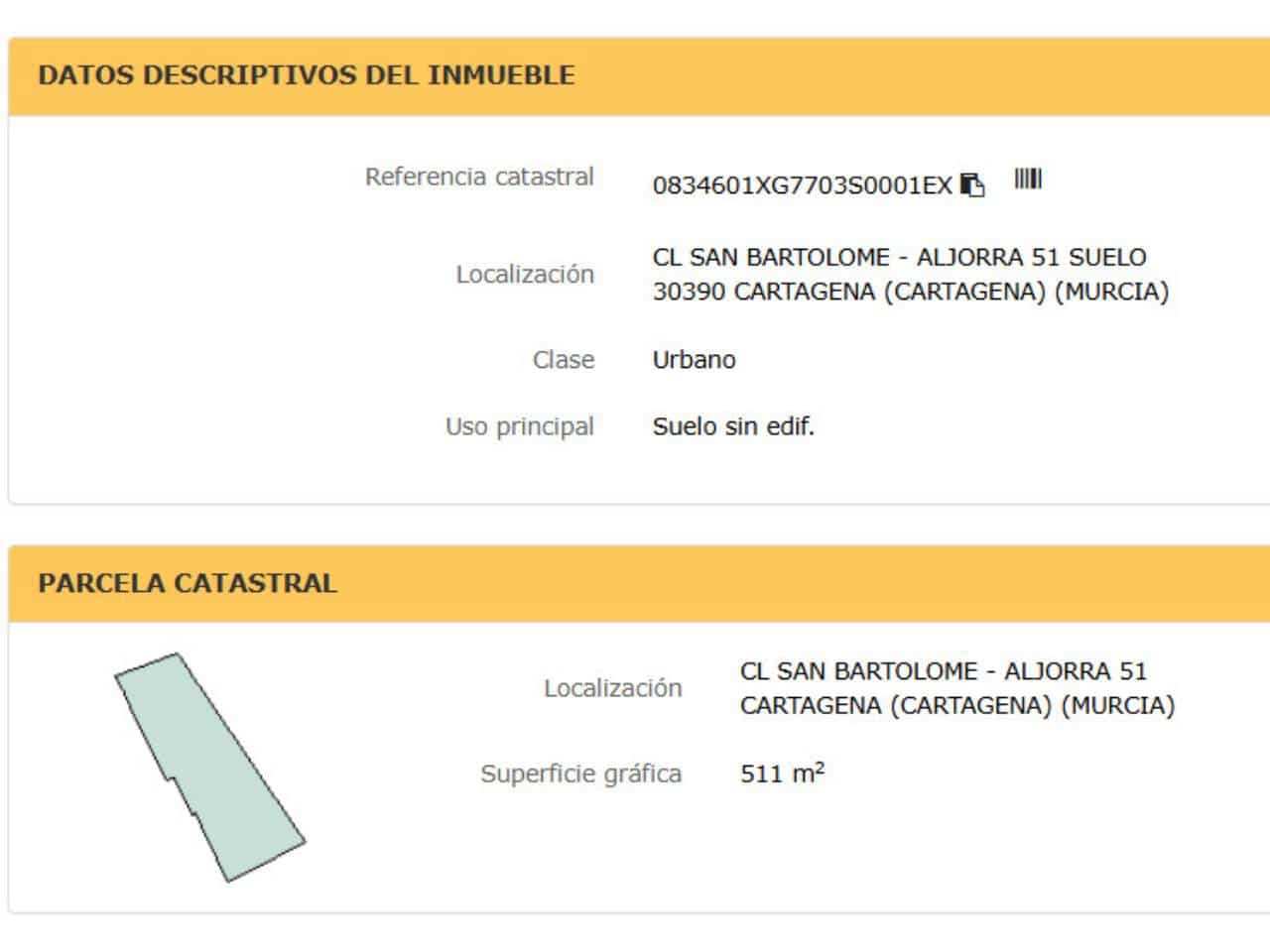 Ubebygd land til salgs i La Aljorra - € 64 260 (Ref: 10061101)