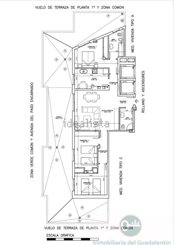 3 soverom Penthouse til salgs i Lorca med garasje - € 240 000 (Ref: 10030798)