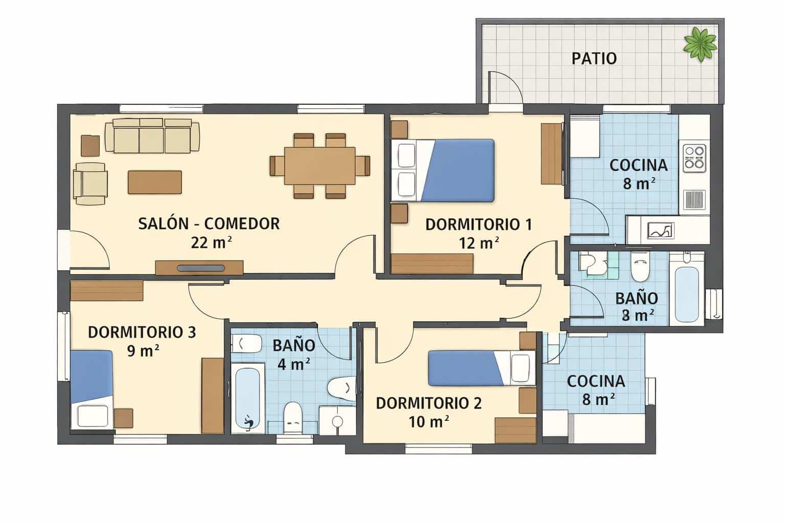 3 slaapkamer Villa te koop in Aledo met zwembad - € 269.900 (Ref: 9980546)