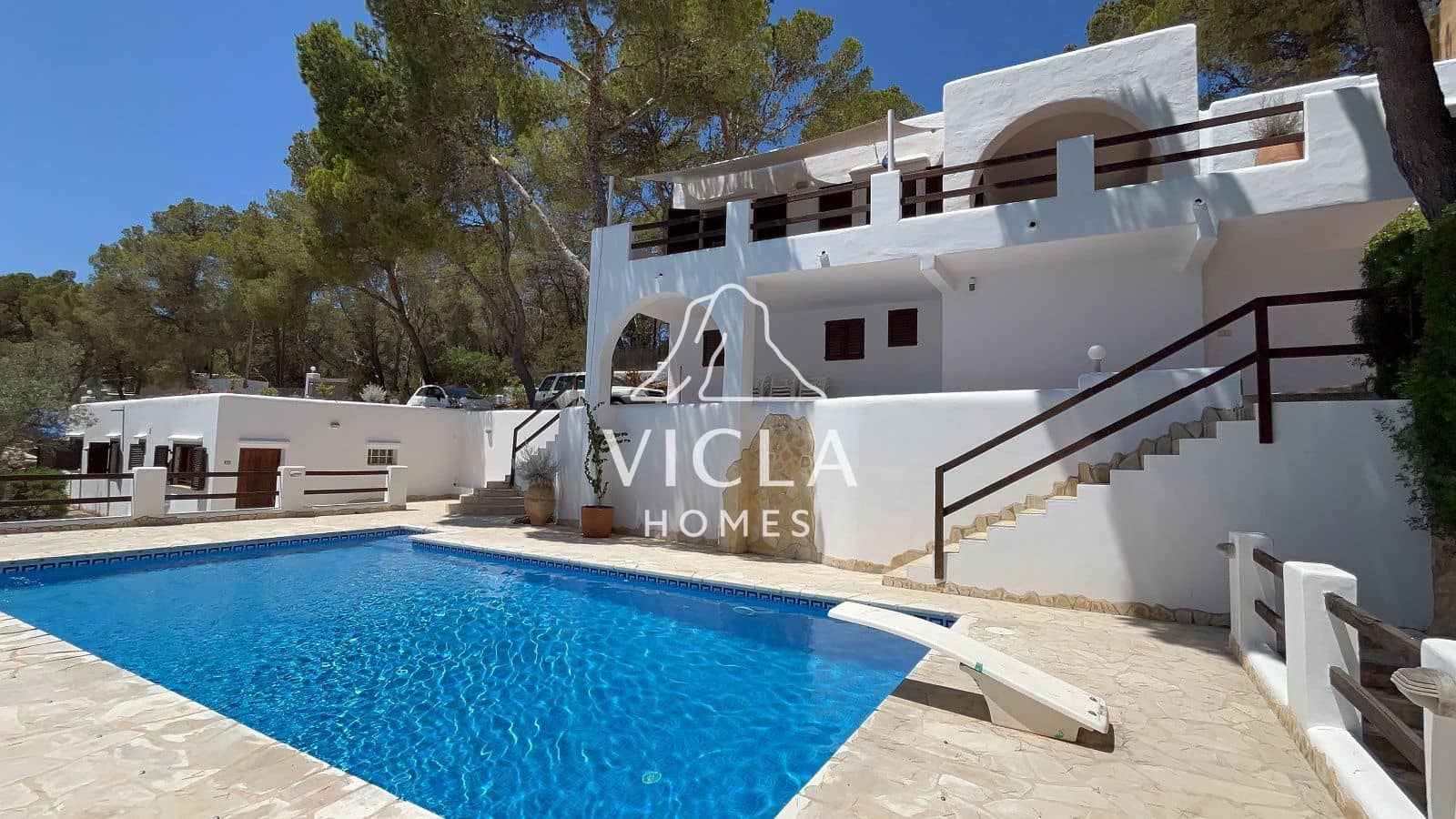 2 quarto Moradia para arrendar em Es Cubells com piscina garagem - 7 500 € (Ref: 10102981)