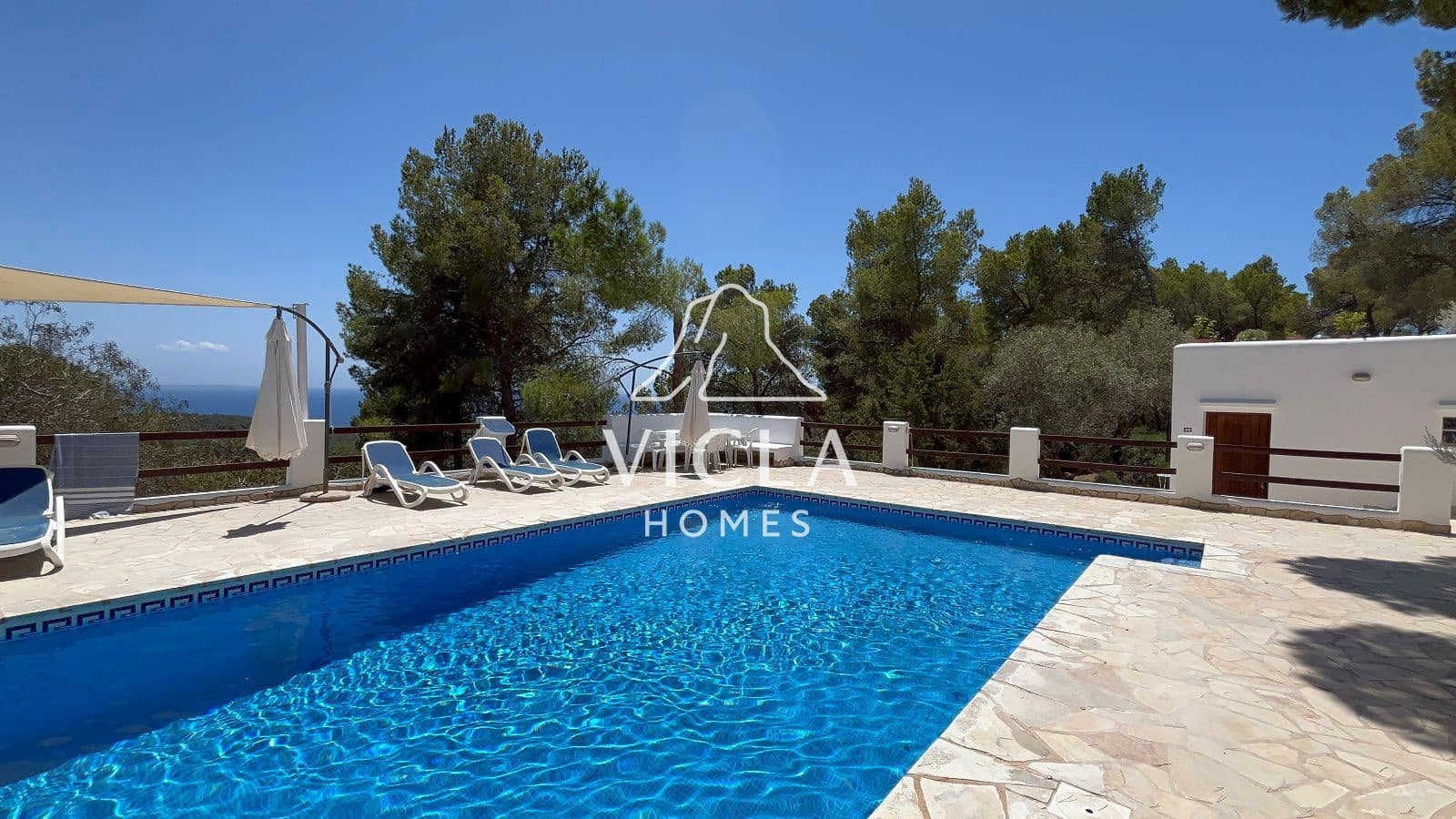 2 quarto Moradia para arrendar em Es Cubells com piscina garagem - 7 500 € (Ref: 10102981)