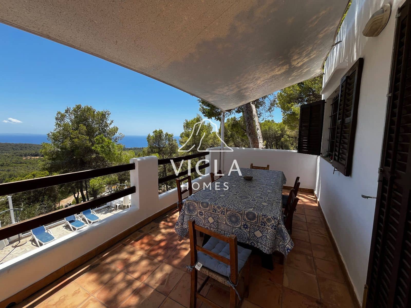 2 quarto Moradia para arrendar em Es Cubells com piscina garagem - 7 500 € (Ref: 10102981)