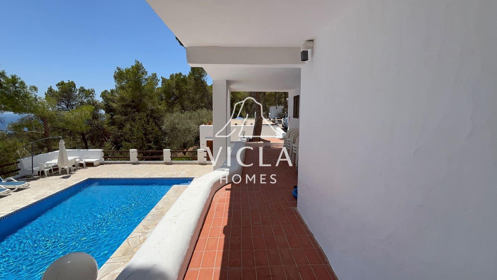 2 quarto Moradia para arrendar em Es Cubells com piscina garagem - 7 500 € (Ref: 10102981)