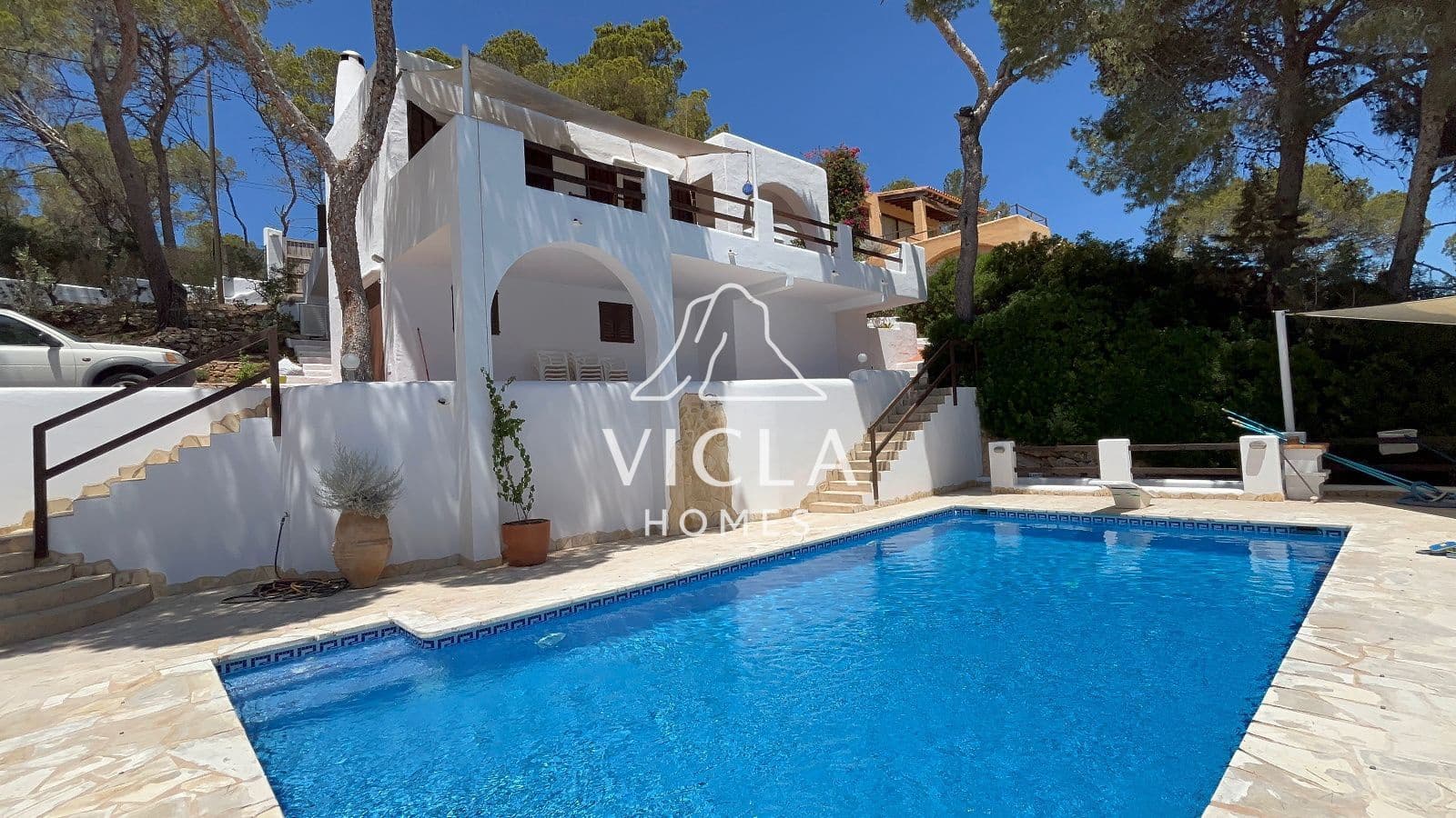 2 quarto Moradia para arrendar em Es Cubells com piscina garagem - 7 500 € (Ref: 10102981)