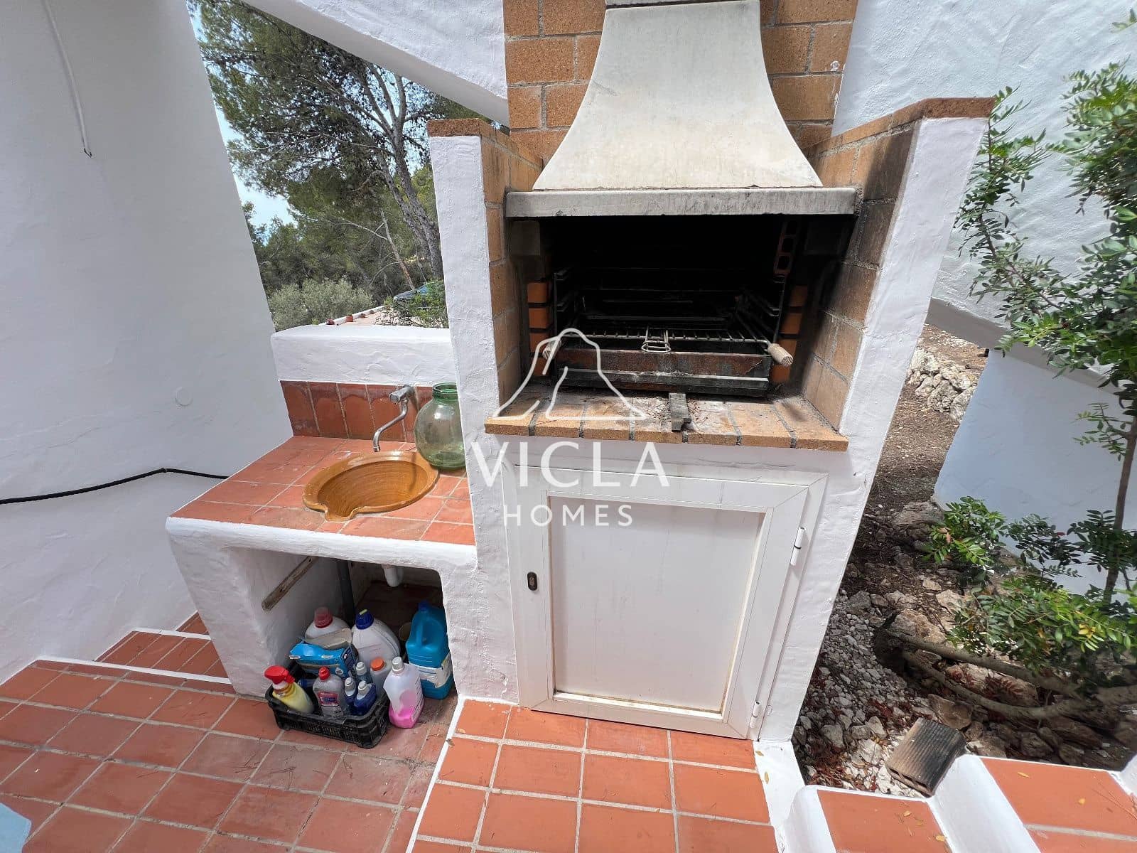 2 sovrum Villa att hyra i Es Cubells med pool garage - 4 500 € (Ref: 10102983)