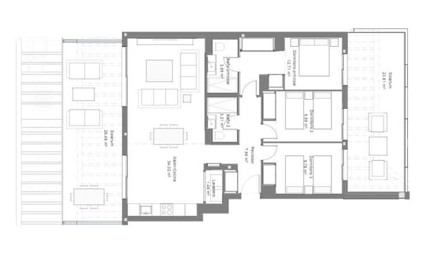 3 soverom Penthouse til salgs i Torremolinos med svømmebasseng garasje - € 802 000 (Ref: 10089841)