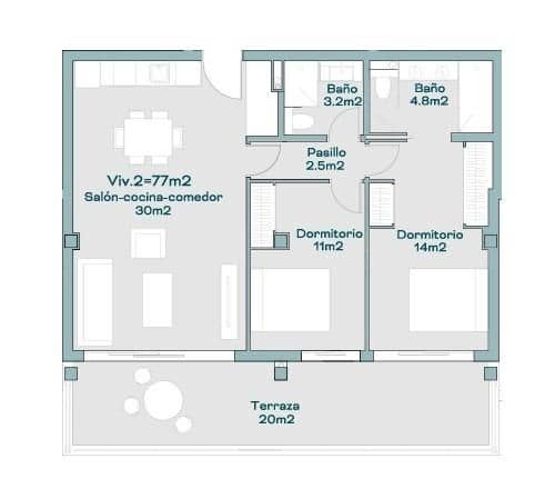 2 sypialnia Mieszkanie na sprzedaż w Torrequebrada z basenem garażem - 430 000 € (Ref: 10161609)